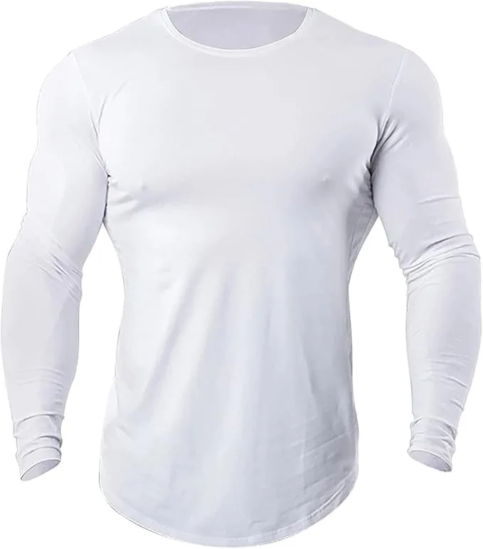 Мужская футболка для тренировок Slim Fit с длинным рукавом — фото 3