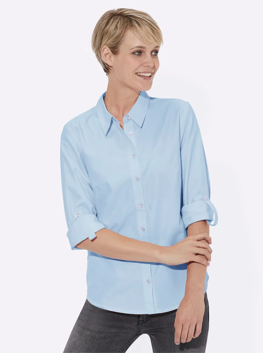 

Блузка-рубашка в стиле casual Casual Looks, голубой