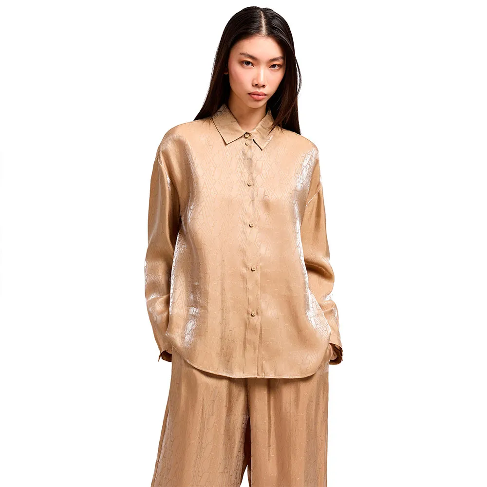 

Рубашка с длинным рукавом Armani Exchange XW000567_AF12055, коричневый
