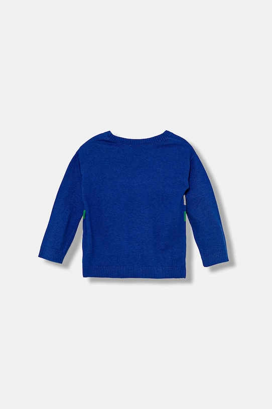 Детский свитер из смесовой шерсти United Colors Of Benetton, синий — фото 2