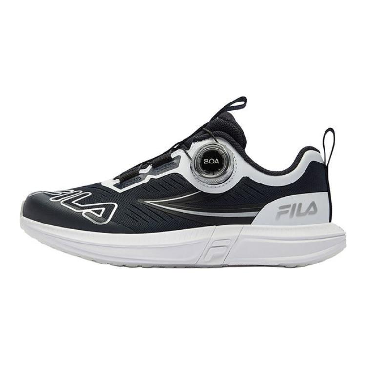 

FILA KIDS Детские кроссовки Rebound Low Top, устойчивые к истиранию, черные
