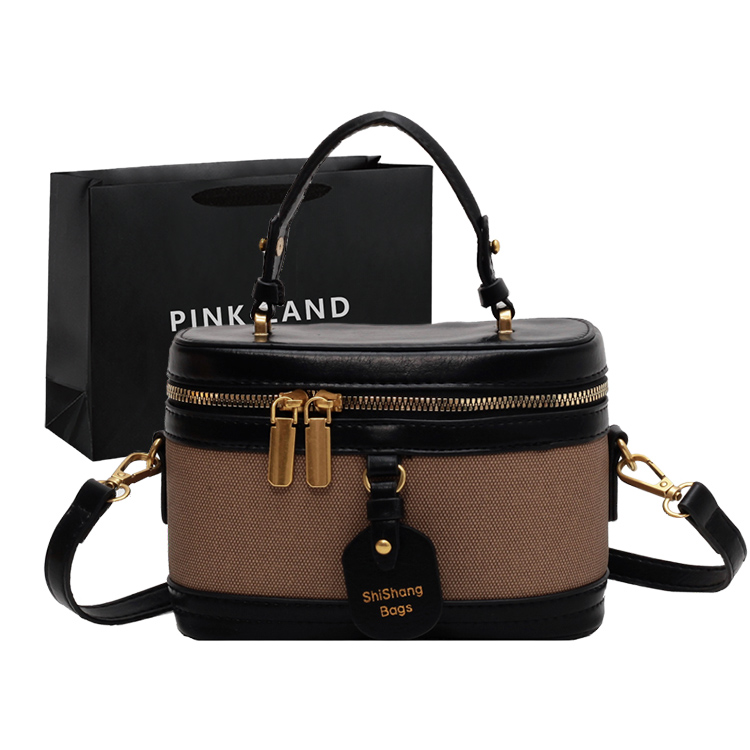 

PINK·LAND Переносная сумка-ведро через плечо, Black Multicolor