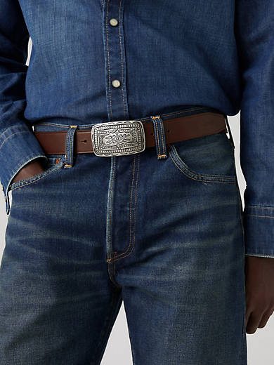 

Западный пояс бляшек Levi's, цвет Brown