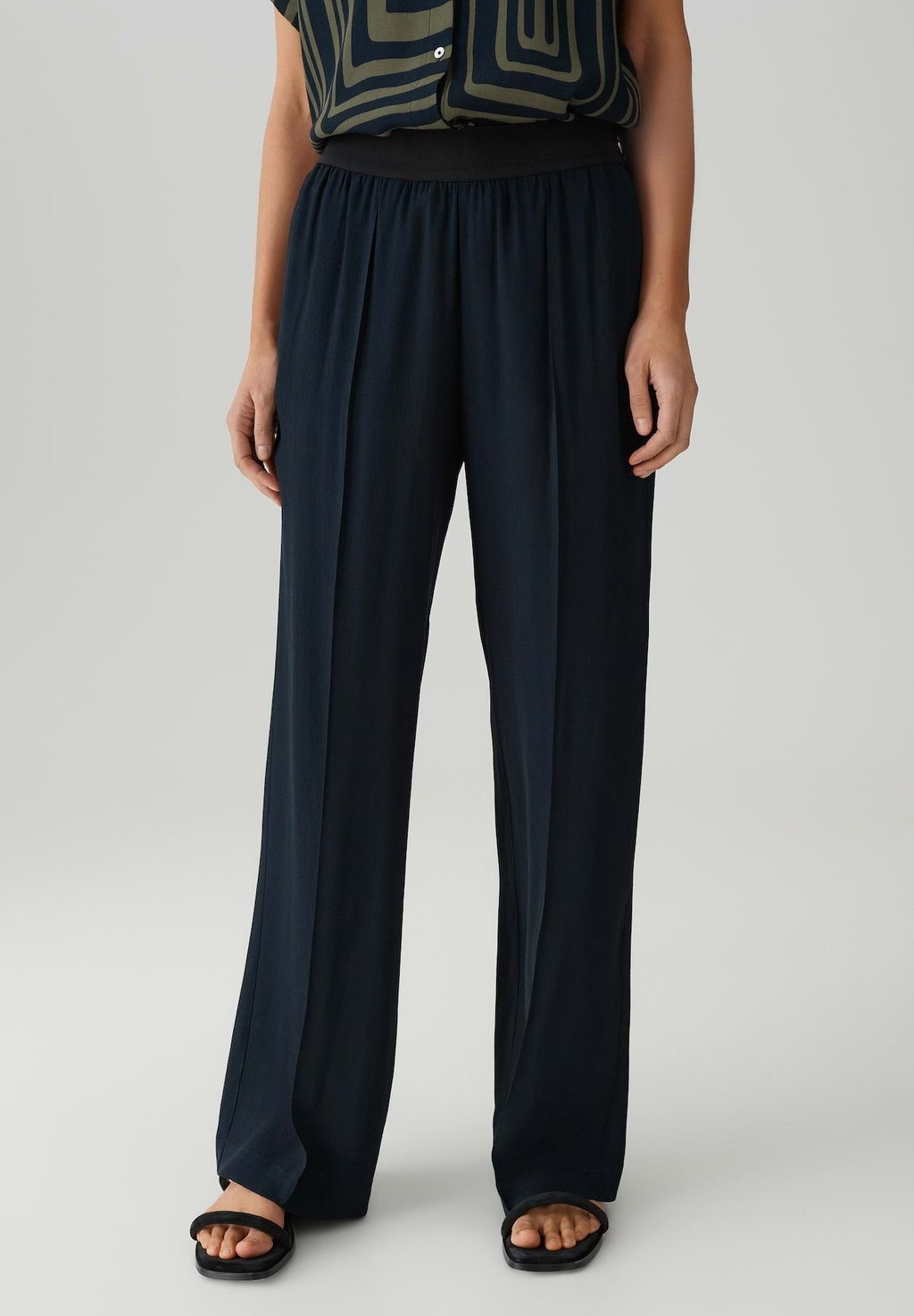 

Брюки MID RISE LONG WIDE FIT OPUS PANTS, темно-синий
