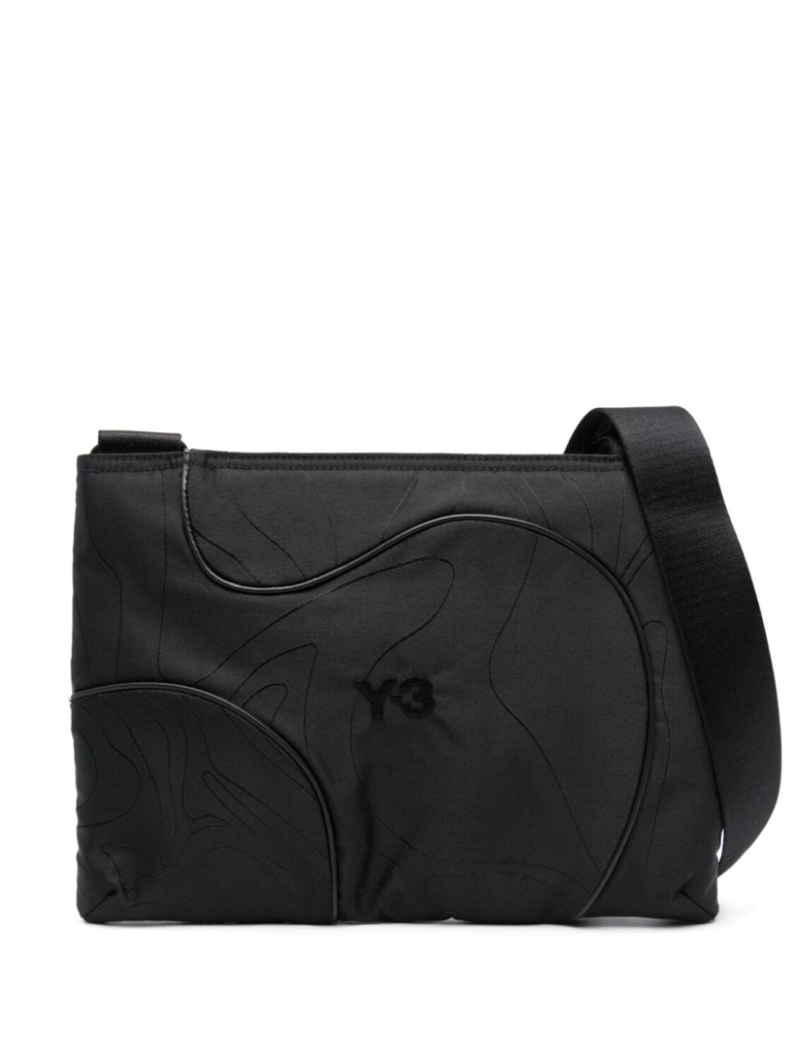 

Y-3 сумка через плечо TPO Sacoche, черный