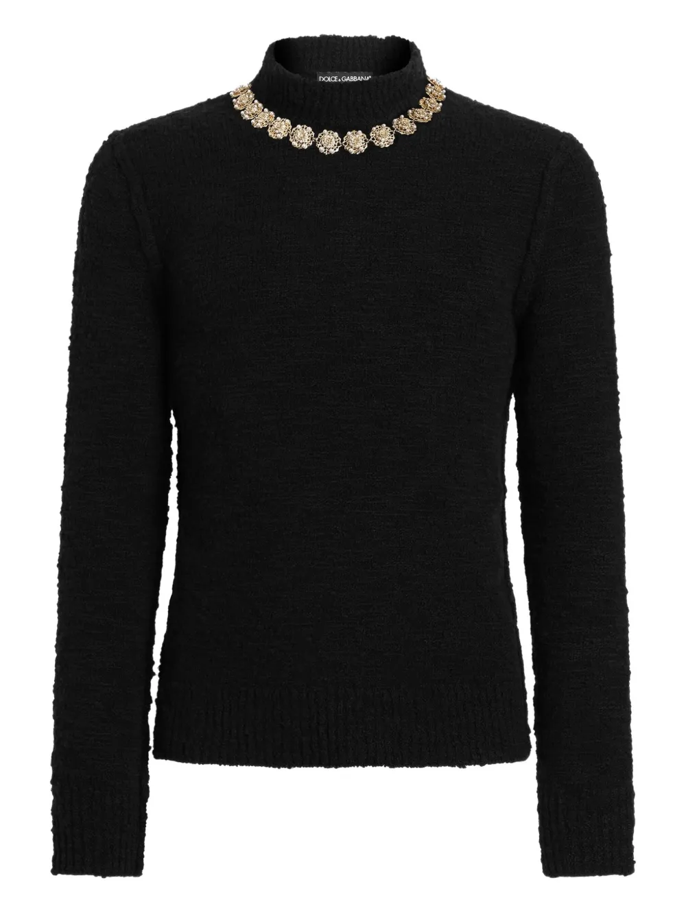 

Декорированный свитер DOLCE & GABBANA, черный