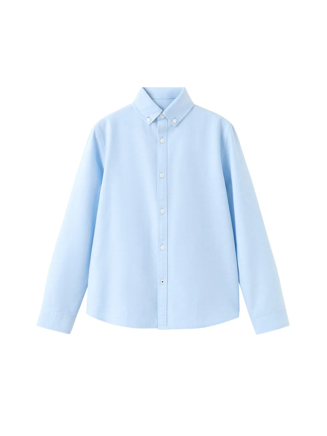 Детская рубашка Mango Kids Regular fit на пуговицах цвет ROXFORD, светло-голубой