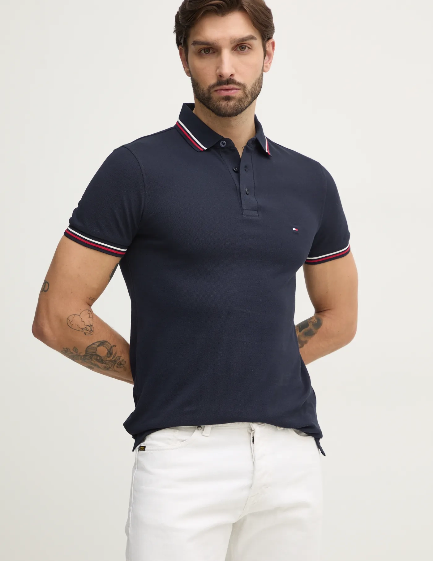 

Поло Tommy Hilfiger, темно-синий