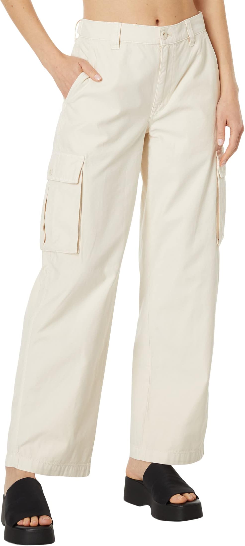 

Брюки Madewell Garment-Dyed Low-Slung Straight Cargo Pants, цвет Vintage Linen