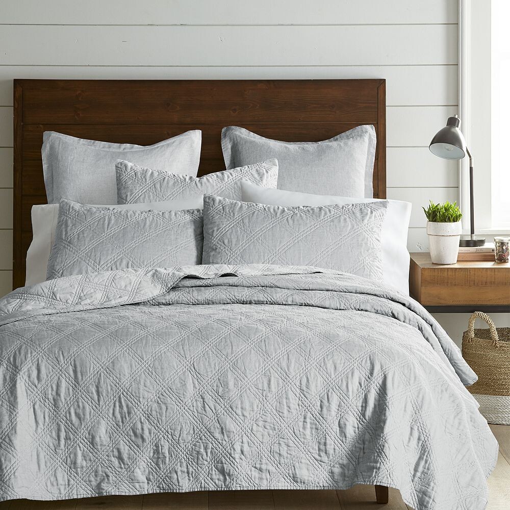 

Левтекс Льняное одеяло или накидка домашней стирки Levtex Home, цвет Light Gray
