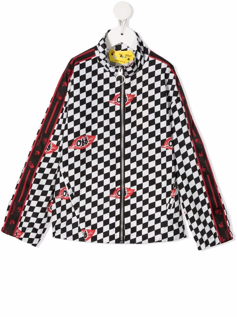 

Куртка в шахматную клетку OFF-WHITE KIDS, черный