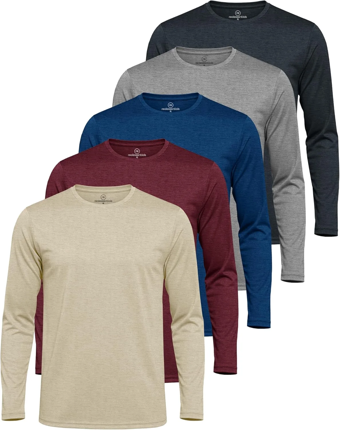 

Футболка мужская Mesh Quick Dry Athletic Long Sleeve UPF SPF UV Sun Real Essentials