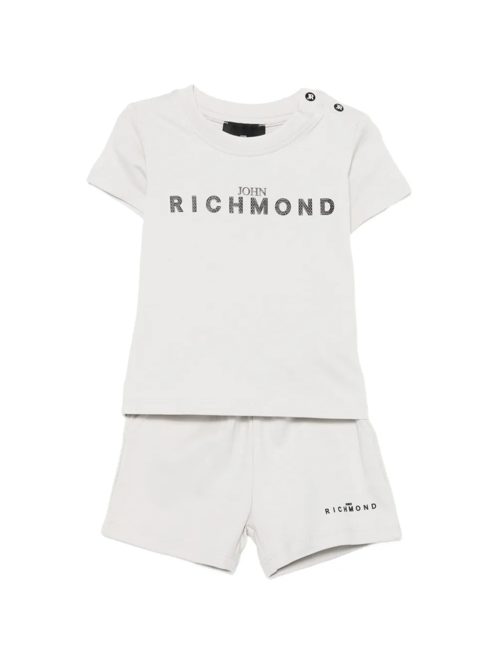 Спортивный костюм с логотипом (набор из двух предметов) John Richmond Junior, серый