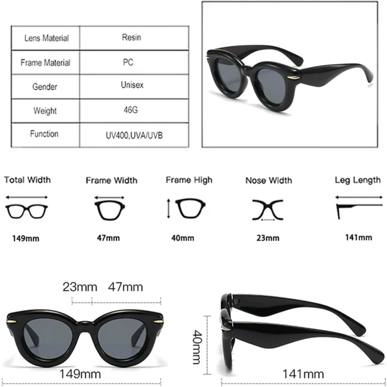 

Модные овальные солнцезащитные очки конфетных цветов для женщин, ретро-очки с заклепками для мужчин, трендовые панк-очки круглой формы TVTBBVV, Silver Silver