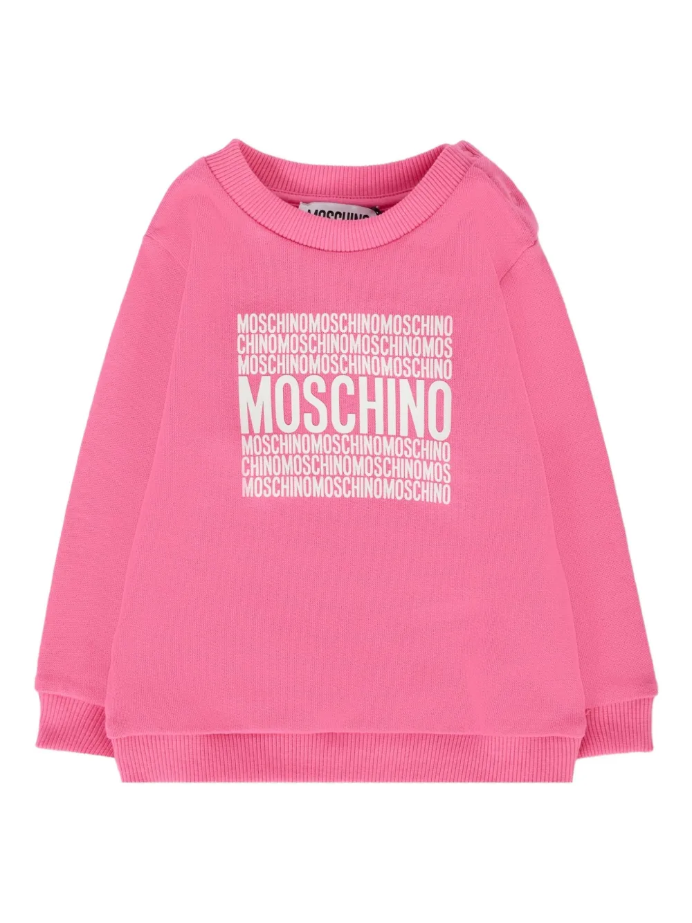 

Толстовка с логотипом Moschino Kids, розовый