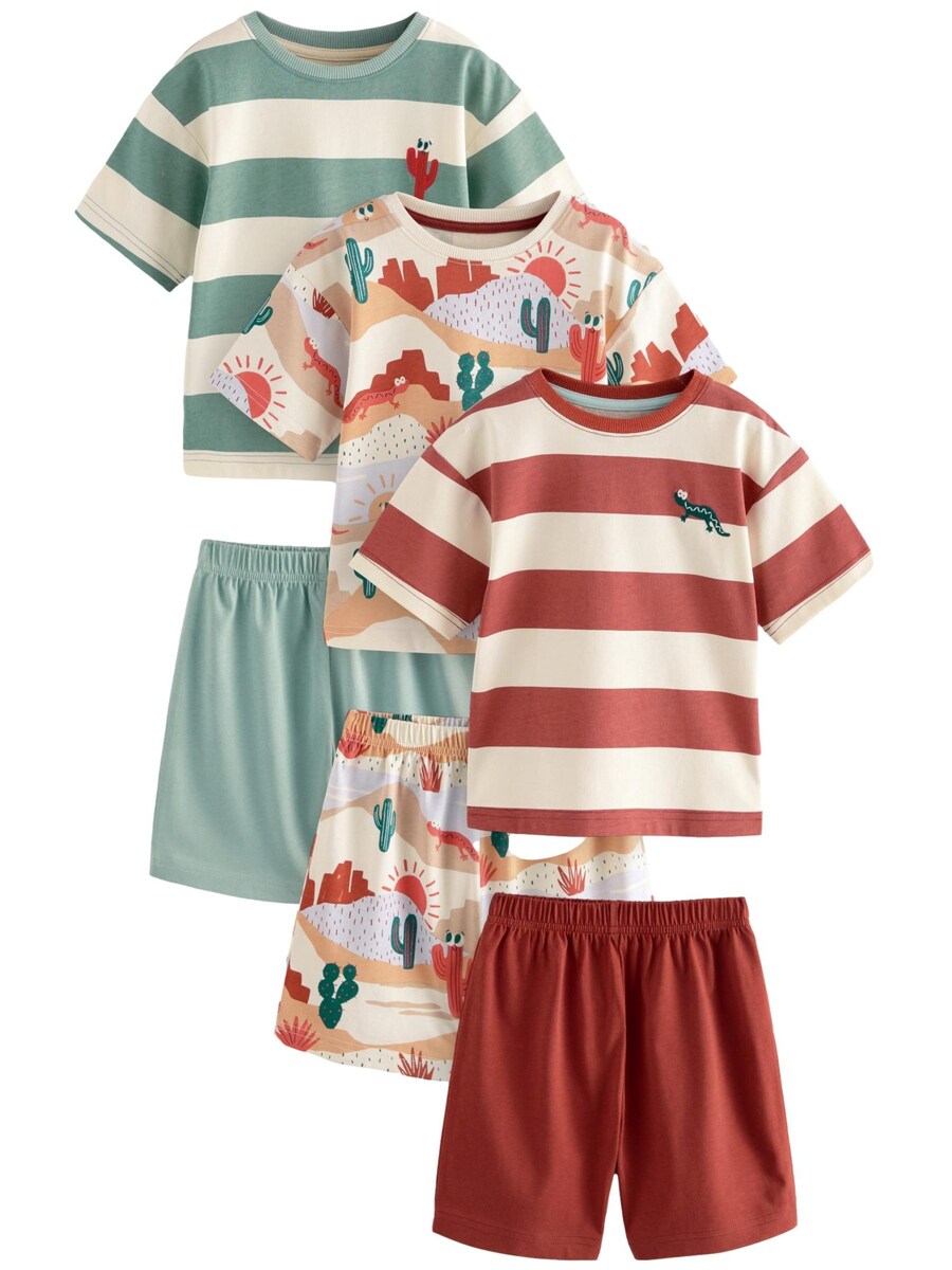 

Пижама Next, цвет Light blue/Cranberry/White