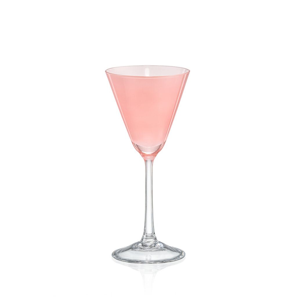 

Бокалы Espresso Martini Praline Cherry розовые хрустальные, 90 мл, набор из 4 шт Crystalex, розовый