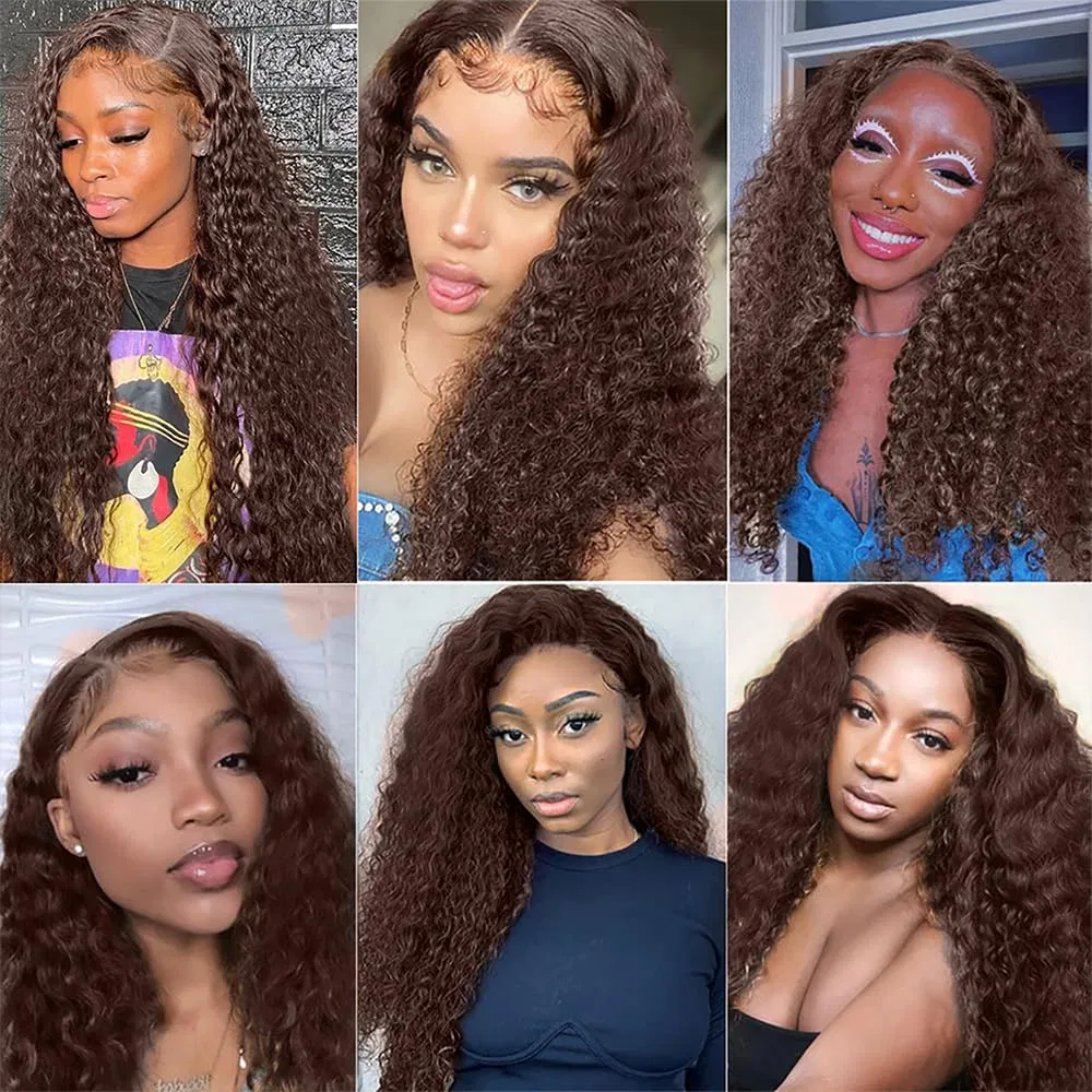 Парик из натуральных волос «13 x 4 Lace Front Deep Wave» Gsoroel, #4-Dp-13X4 — фото 2