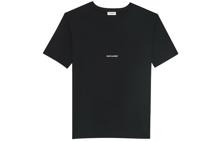 

Футболка Saint Laurent Basic с логотипом, черный