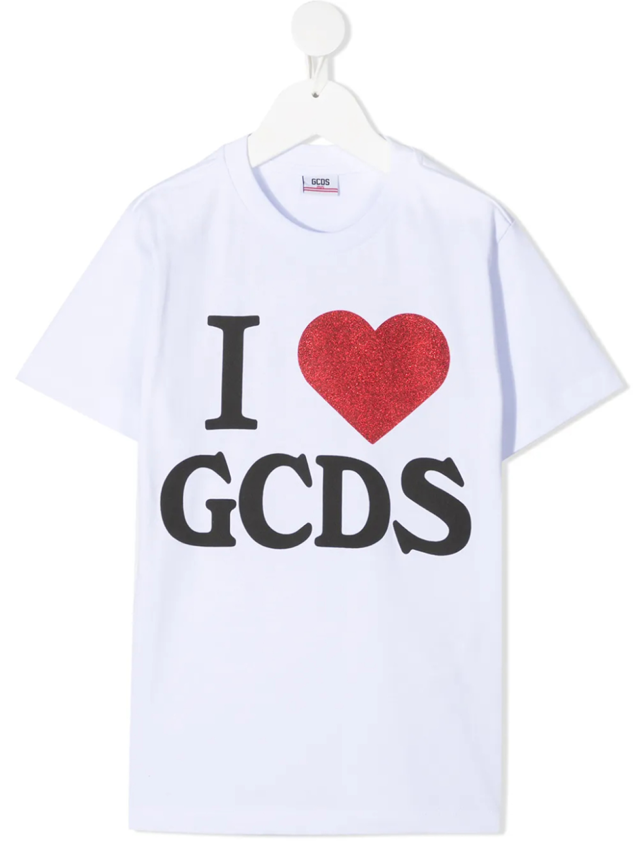 

Футболка с графичным принтом и круглым вырезом Gcds Kids, белый