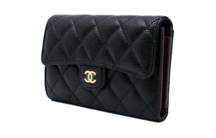 

Кошелёк из тиснёной кожи телёнка Women's Black CHANEL