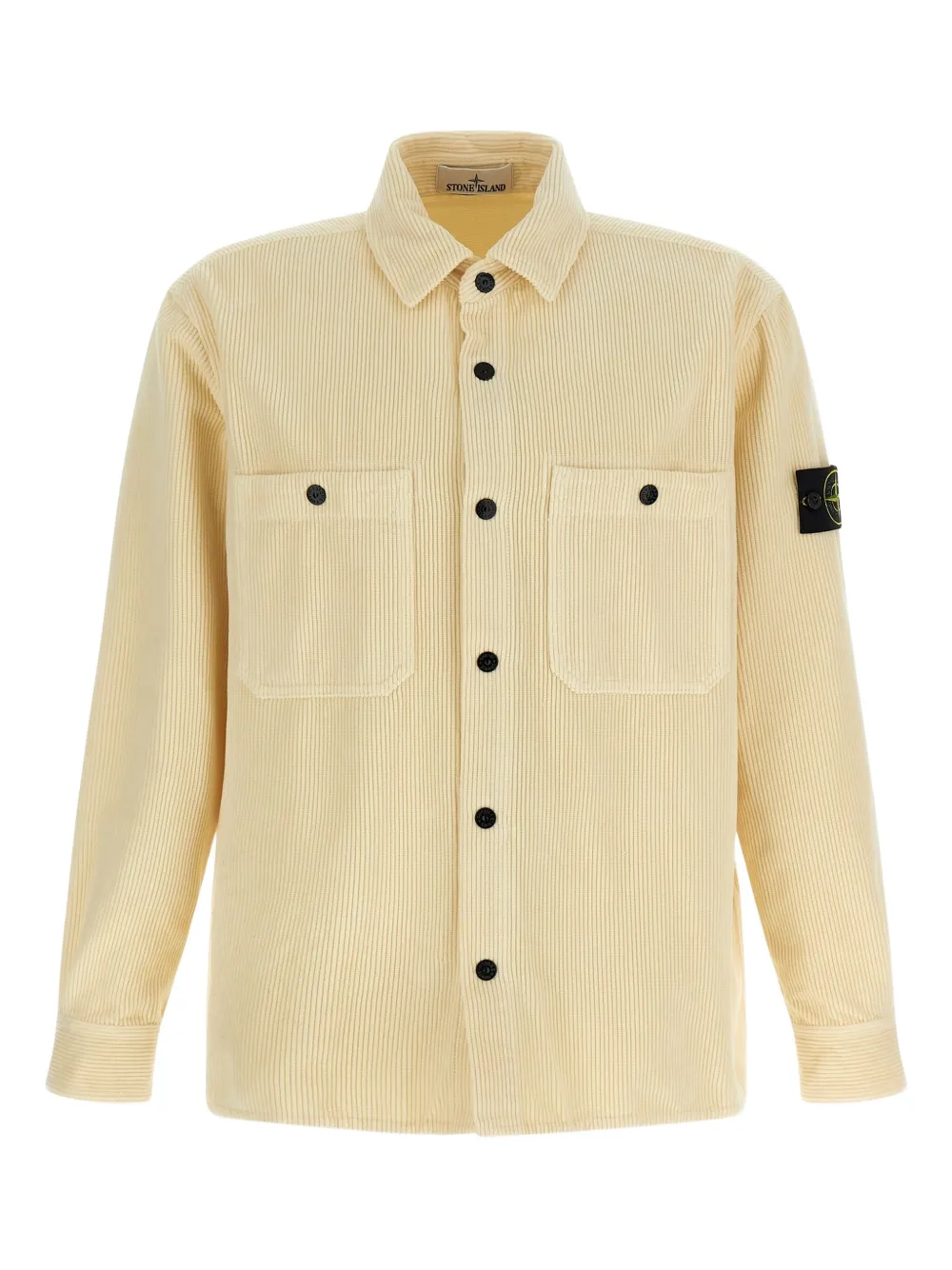 

Вельветовая рубашка с нашивкой-компасом Stone Island, нейтральный