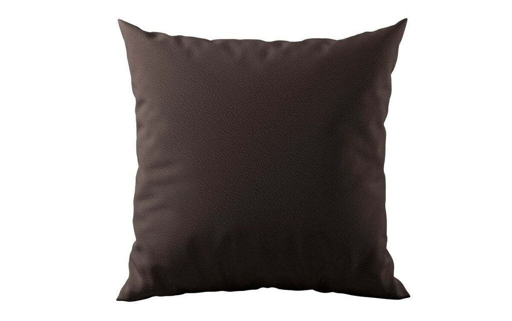 

Декоративная подушка для дивана Calvera из искусственной кожи темно-коричневого цвета Luxusbetten24