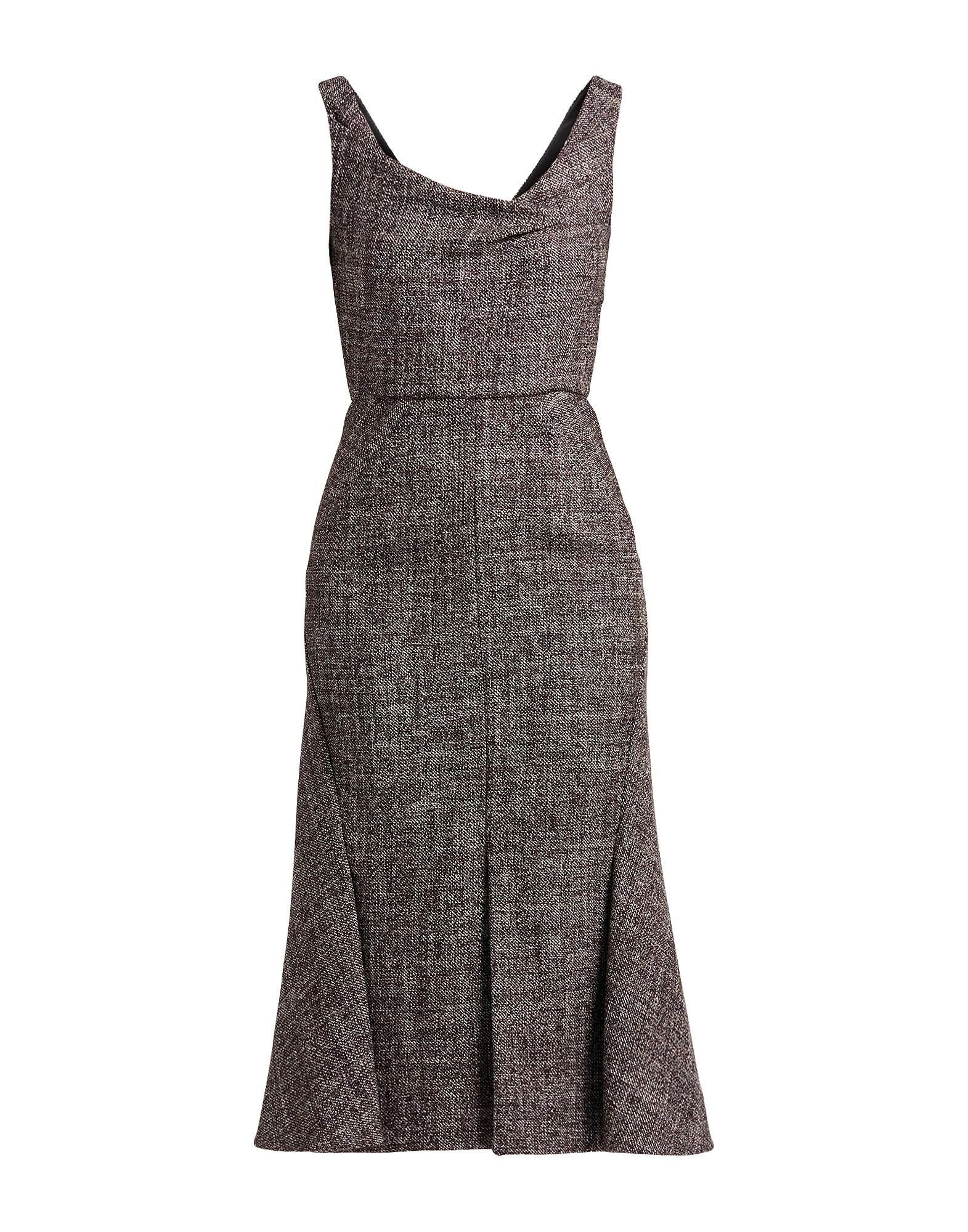 

Платье миди Erdem, угольно-серый