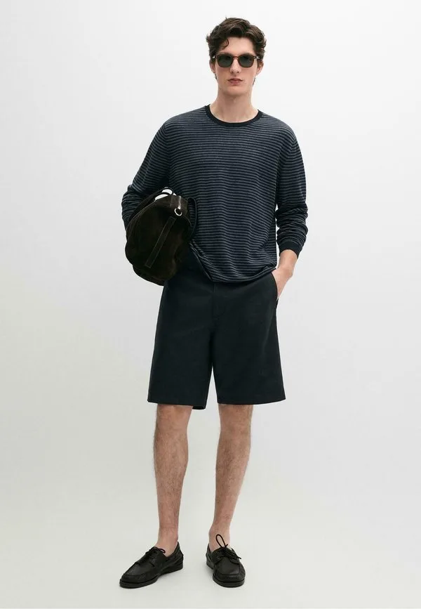 Шорты Massimo Dutti, Mottled Dark Blue — фото 2