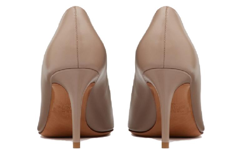 Vlogo Signature Slim Heel Высокие каблуки 8 см Женские Серо-розовые Valentino — фото 3