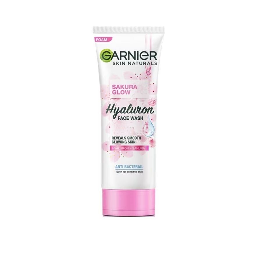 

Garnier Skin Naturals Sakura Glow Гиалуроновый гель для умывания 100 мл, White