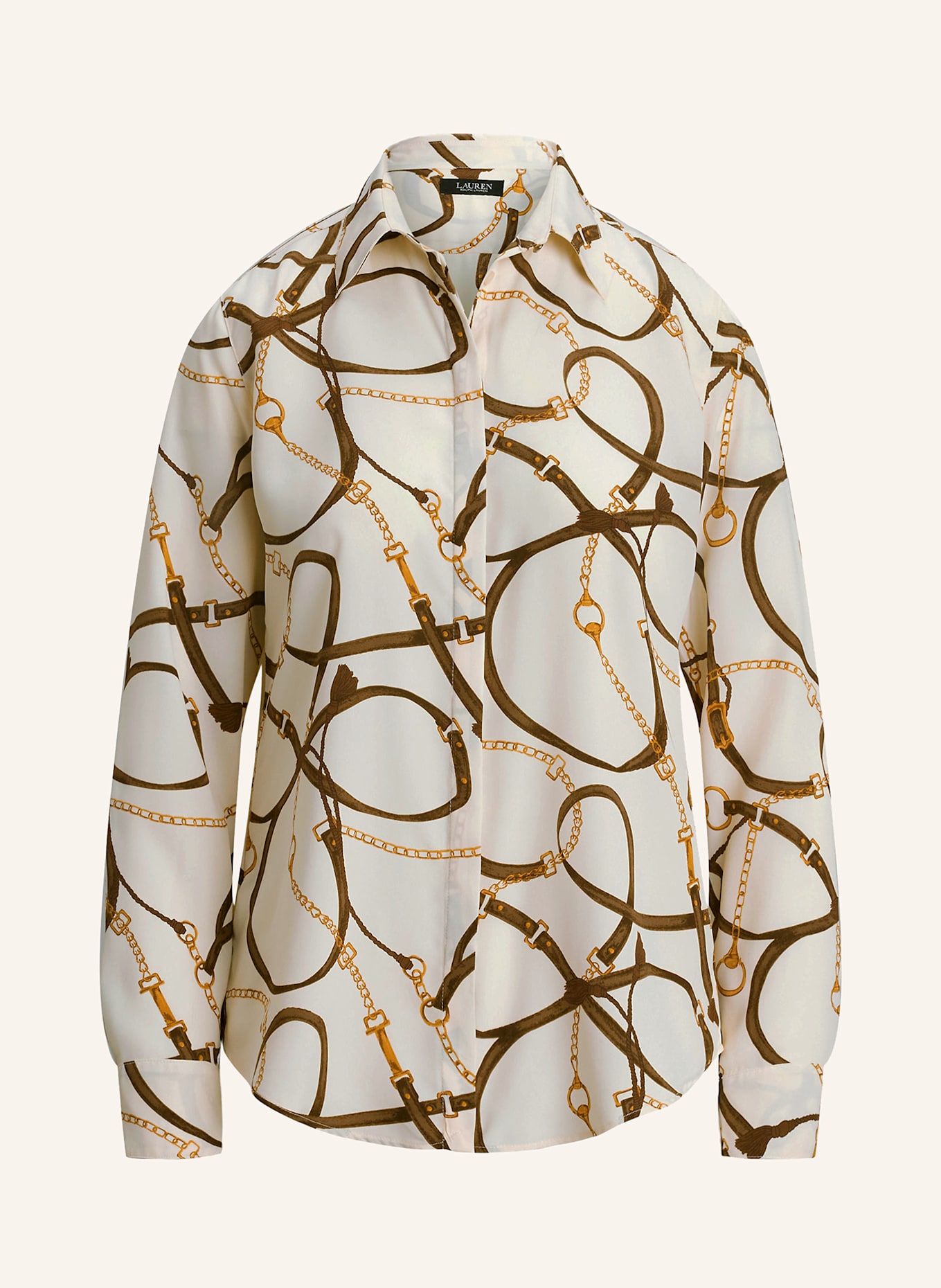 

Рубашка блузка Lauren Ralph Lauren, мультиколор