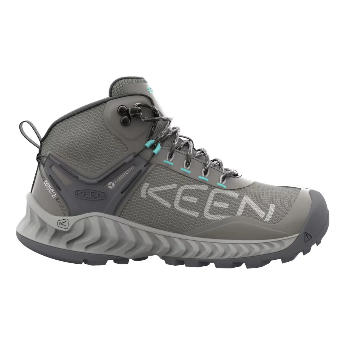 

Женская горная обувь NXIS EVO MID WP Keen, темно-серый
