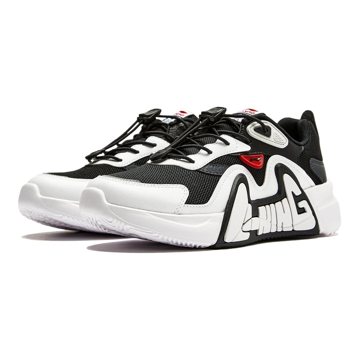 LN 90 FLY V3 Детские кроссовки GS Low-top Черный/Стандартный Белый/Черное дерево Lining Young, черный — фото 2