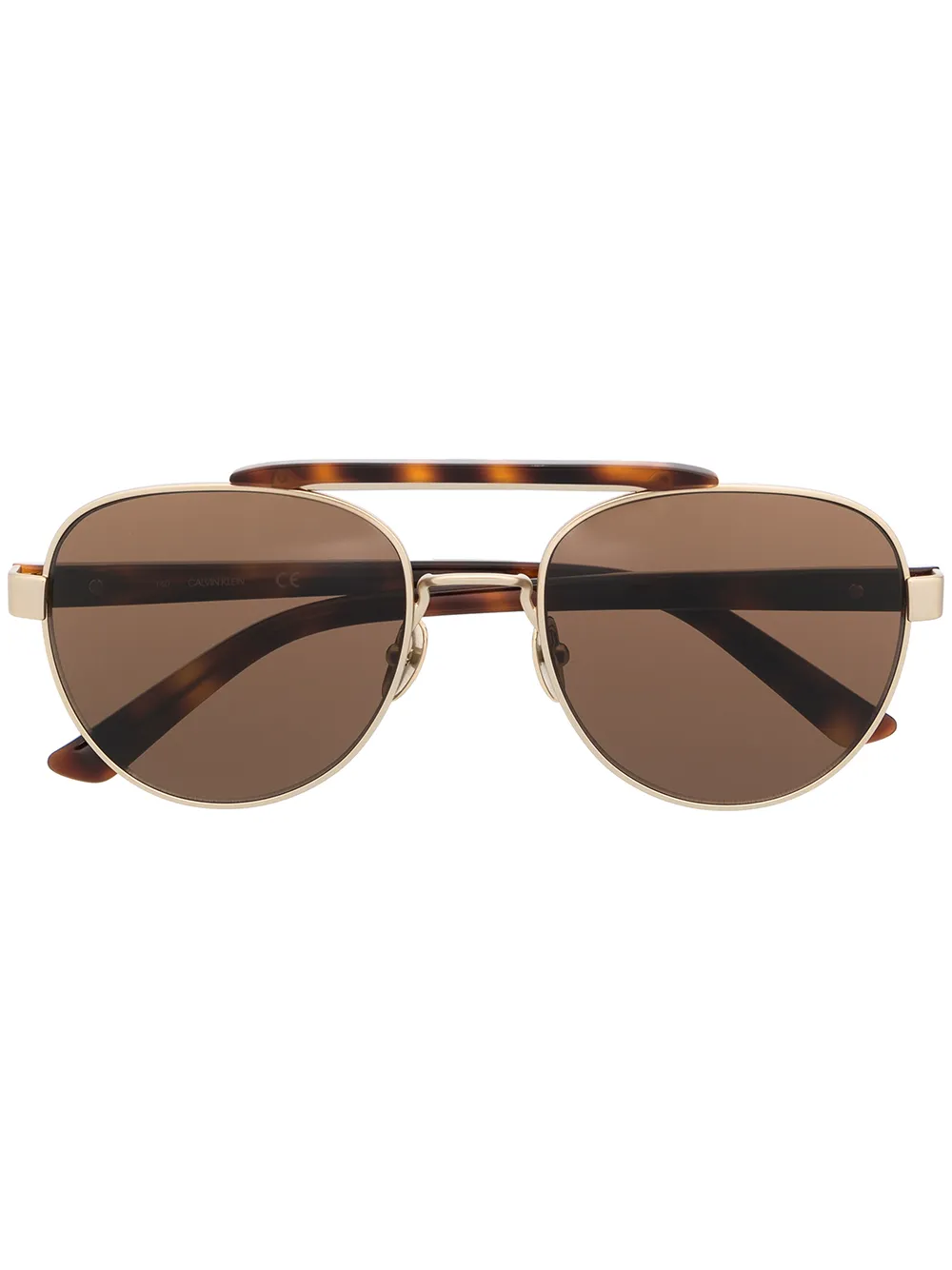 

Солнцезащитные очки CK19306 в круглой оправе Calvin Klein, коричневый