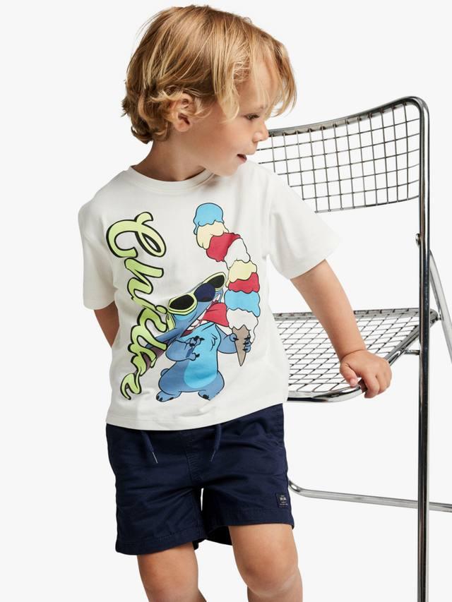 

Детская футболка с принтом Stitch NAME IT, White