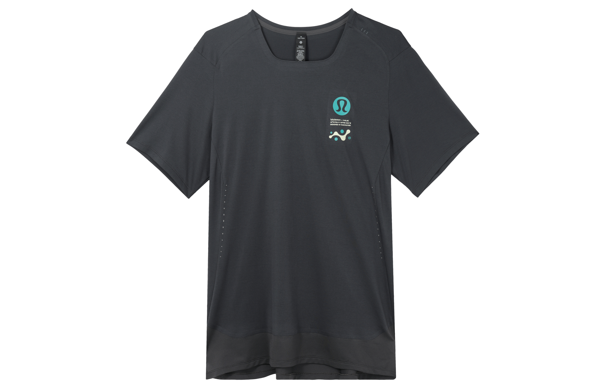 

Футболка Fast And Free мужская Lululemon, Graphite Gray/GGRE