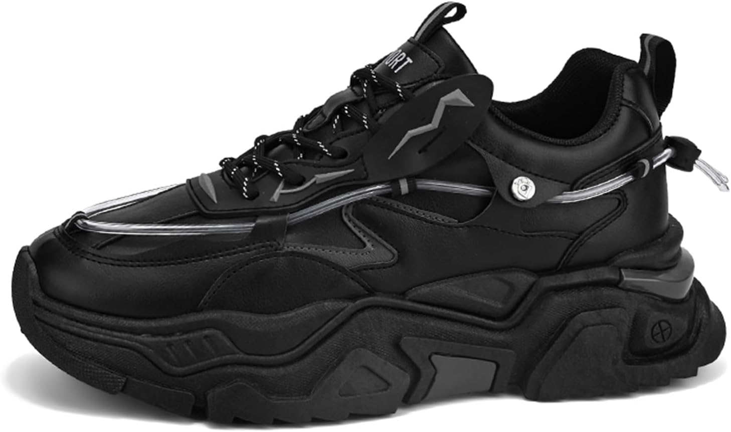 

Мужские повседневные спортивные кроссовки GSIGUL для ходьбы, тенниса и тренировок, модные массивные кроссовки для мужчин, черный