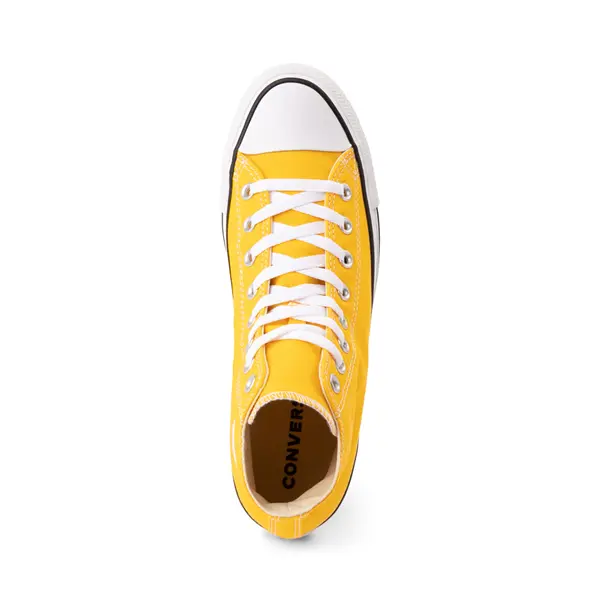 Высокие кроссовки Converse Chuck Taylor All Star, лимонный — фото 4