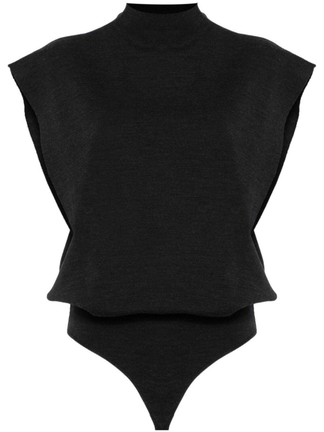 

Alaïa боди квадратной вязки, серый