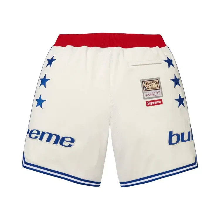 Шорты Supreme x Mitchell & Ness Teams Short, белый — фото 2