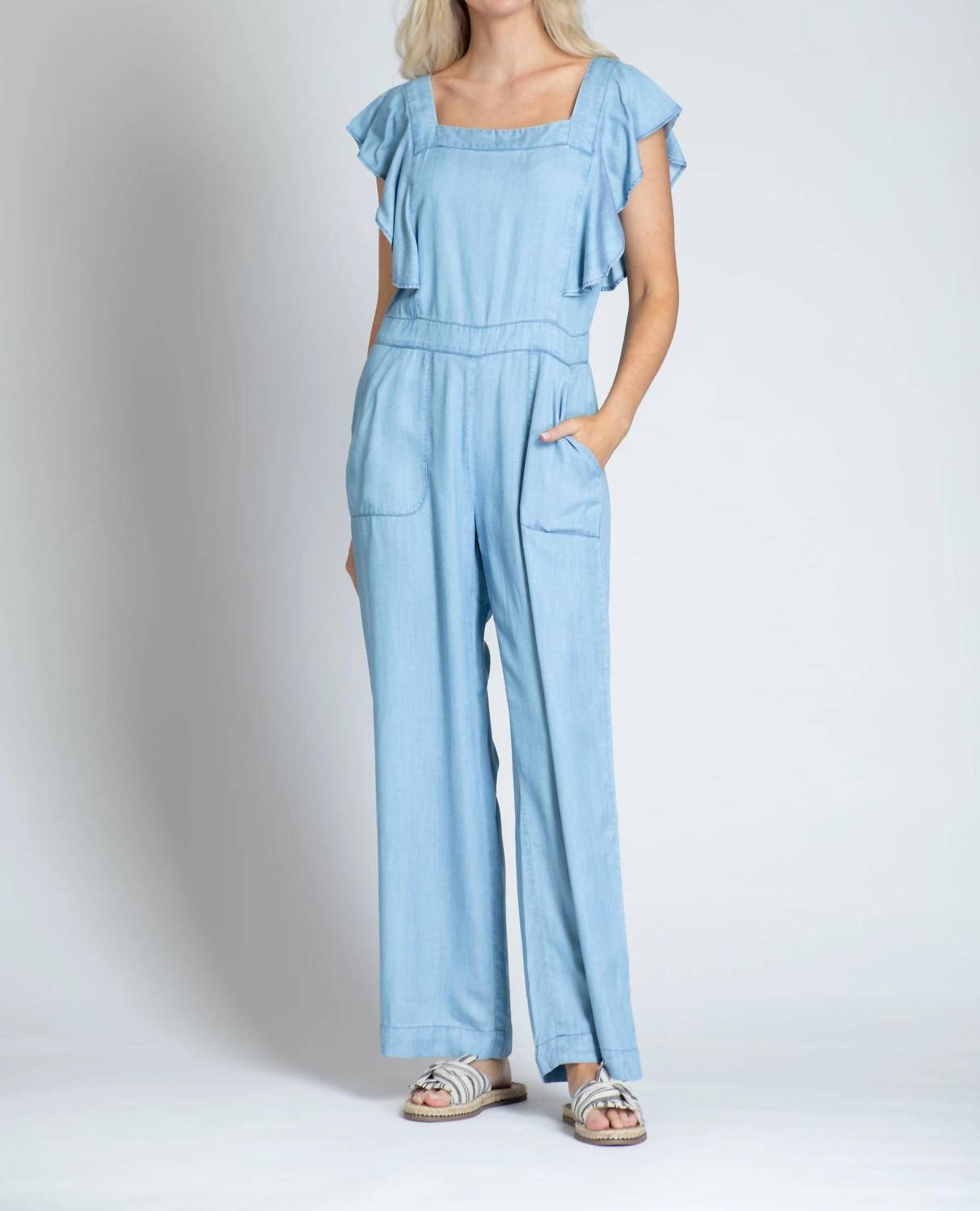 

Марли Тенсел комбинезон в светло-индиго APNY