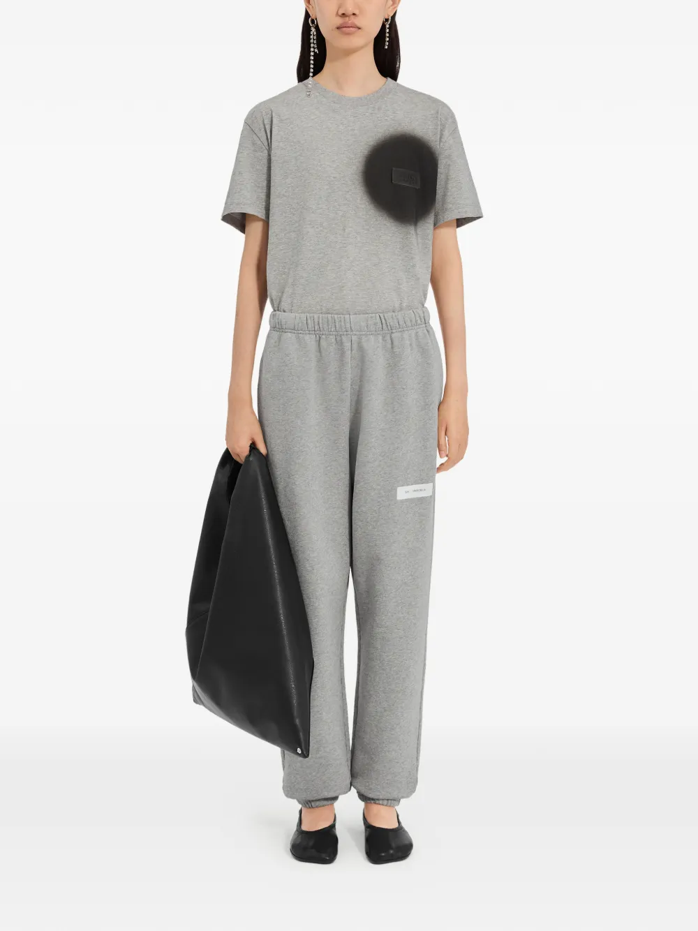 Спортивные брюки с нашивкой-лейблом Mm6 Maison Margiela, серый — фото 2