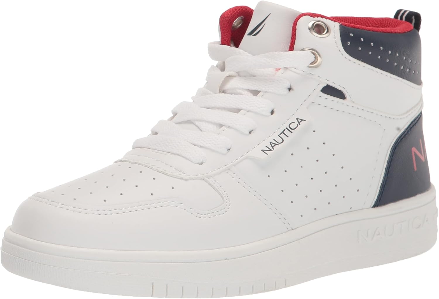 

Кроссовки Nautica для детей: модная обувь на шнуровке с высокими ботинкообразными вставками для мальчиков и девочек (размеры для больших и маленьких детей) - Horizon, Americana