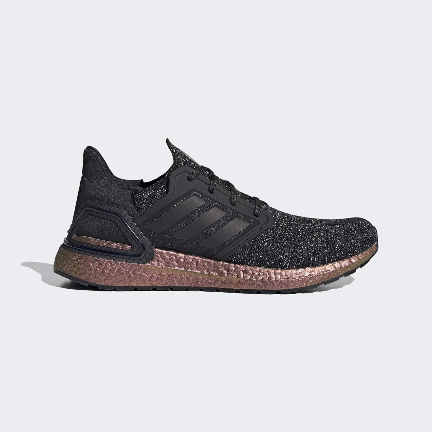Мужские беговые кроссовки adidas Ultraboost 20, черный/бронзовый — фото 2