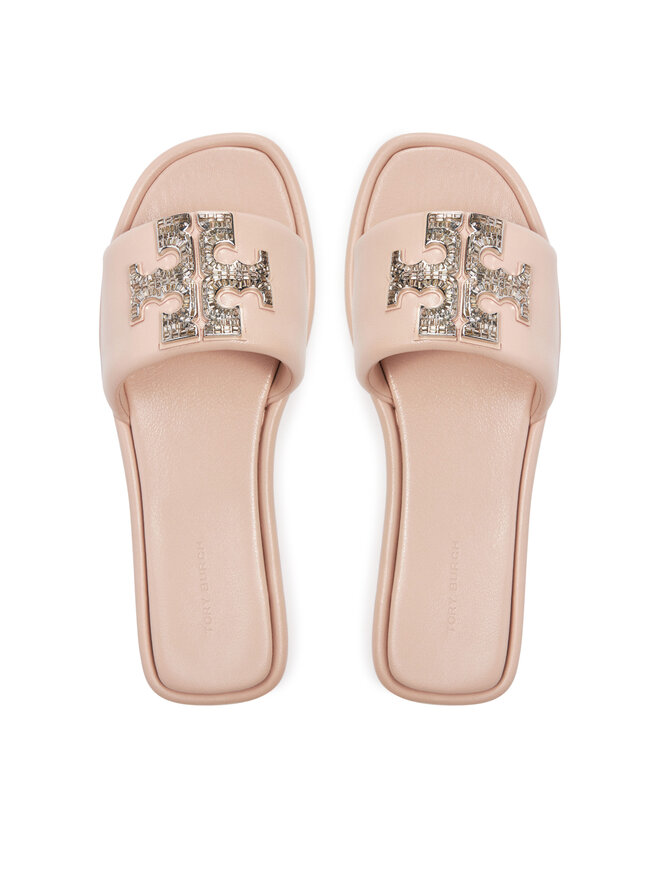 Мюли Double T Deco Sport Slide 158768 Tory Burch, розовый — фото 4