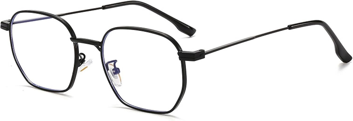 

Модные женские солнцезащитные очки в стиле ретро с прозрачными линзами и металлической оправой, мужские в стиле панк с защитой от УФ-излучения UV400 TVTBBVV, Black Clear