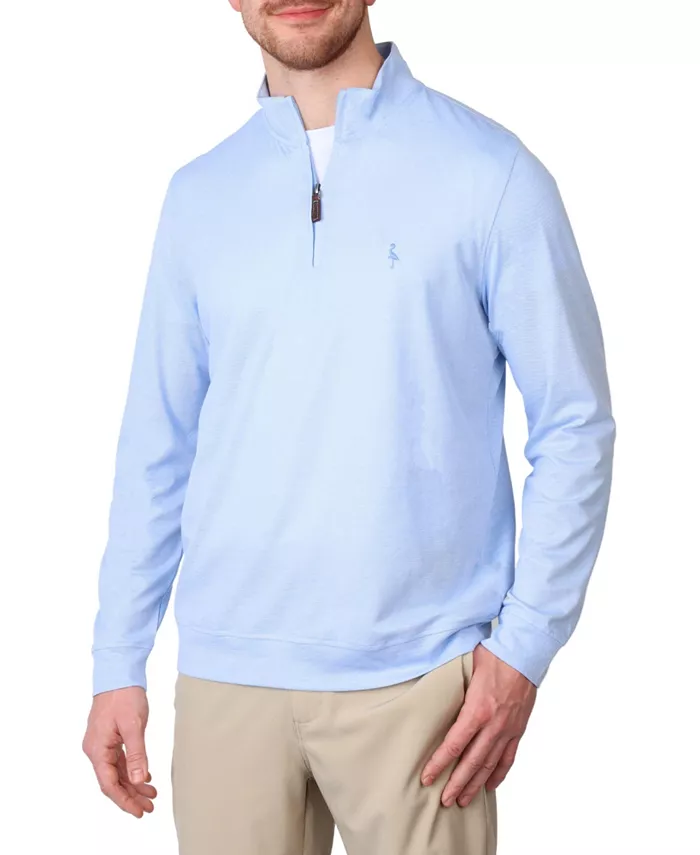 

Мужская рубашка-поло Dobby Twill Quarter Zip Tailorbyrd, синий