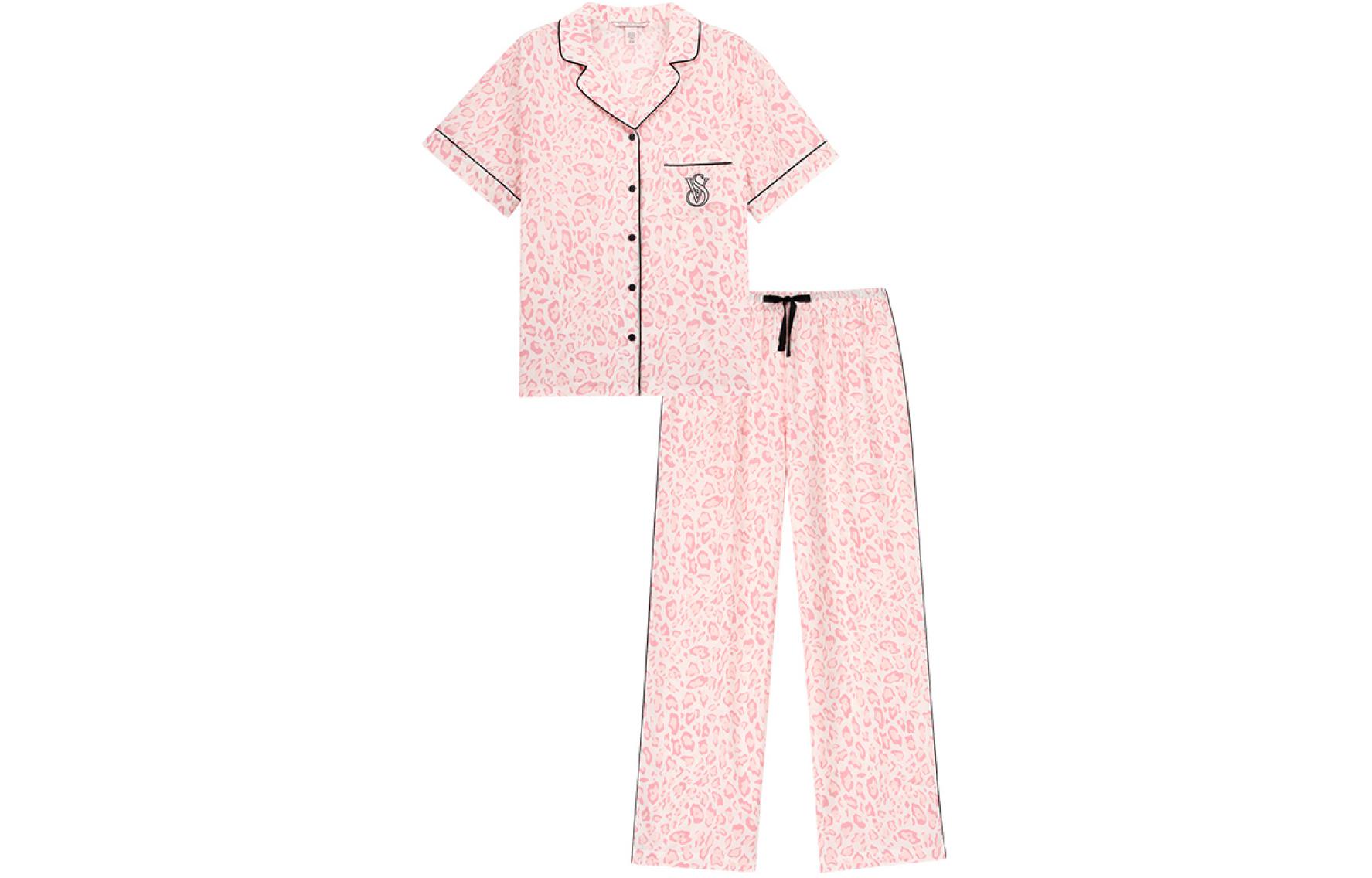 

Victoria's Secret Пижамный комплект Women's Pink Leopard Print