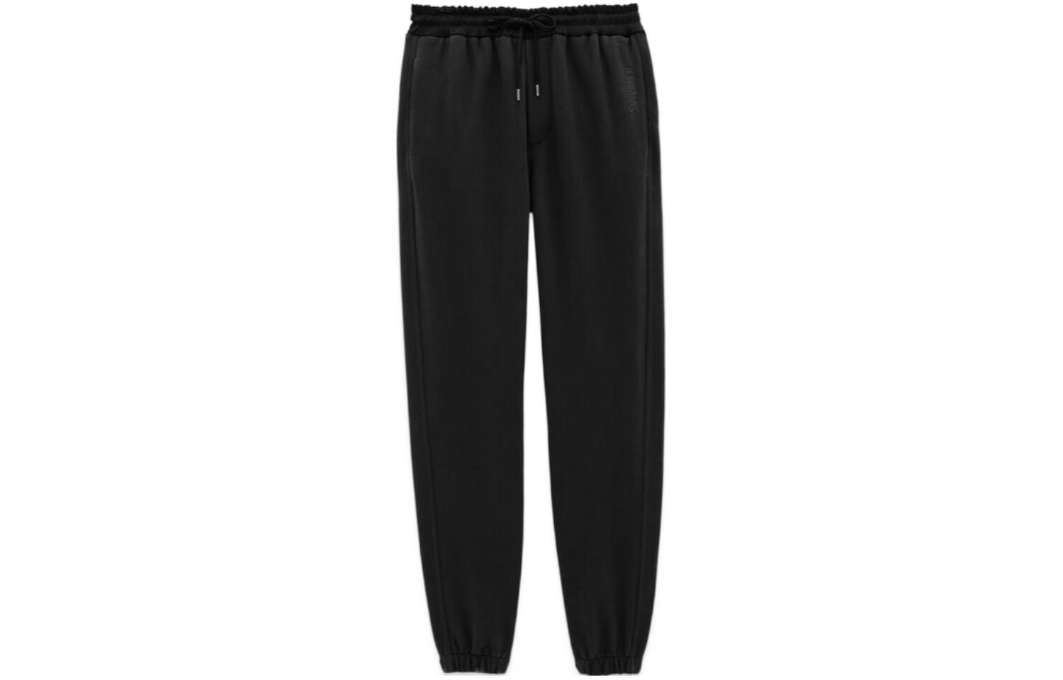 Трикотажные спортивные штаны мужские черные Saint Laurent, черный